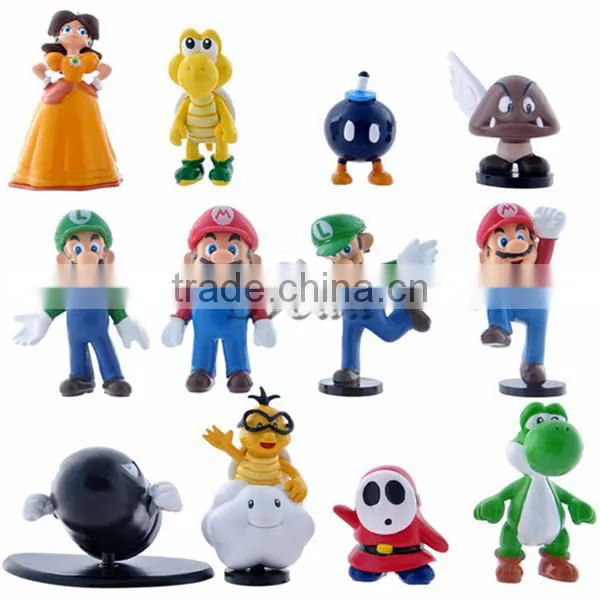 Hot game Super Mario figure set of 6pcs PVC figure Mini action figure wholesale