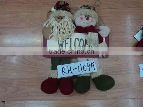 Lovely plush christmas handmade snowman toys