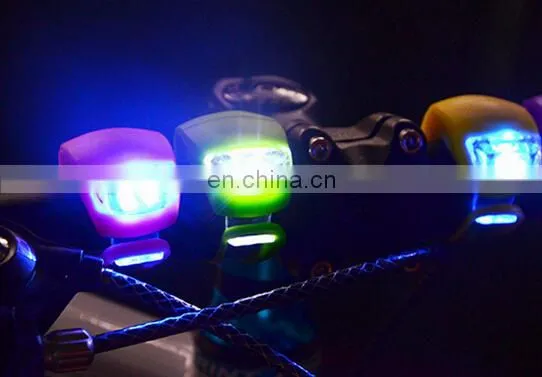 silicone material led bike lights good quality led bike flashlight