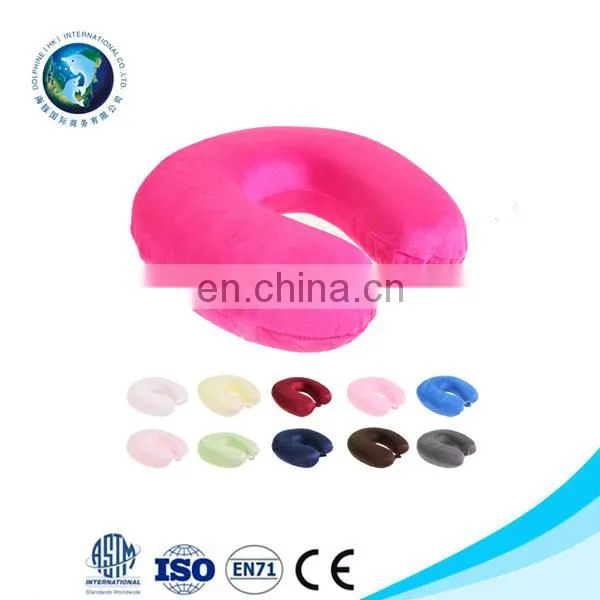 U shape headrest memory foam neck pillow car flight travel