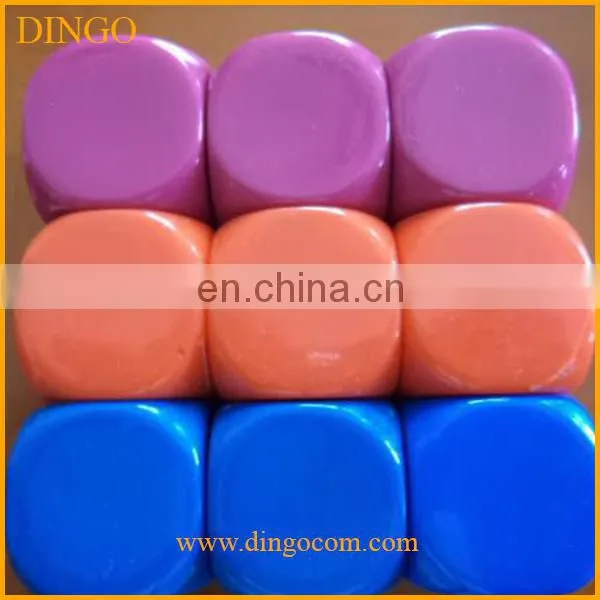 best selling bulk colorful acrylic blank round corner dice