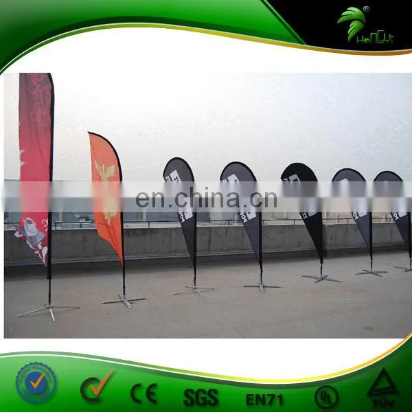 Custom High Quality Promotion Feather Flag Flying Flags and Banners With Water Bag