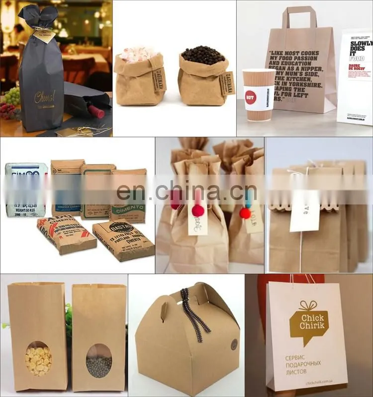 High Quality Kraft Paper Bag Without Handle