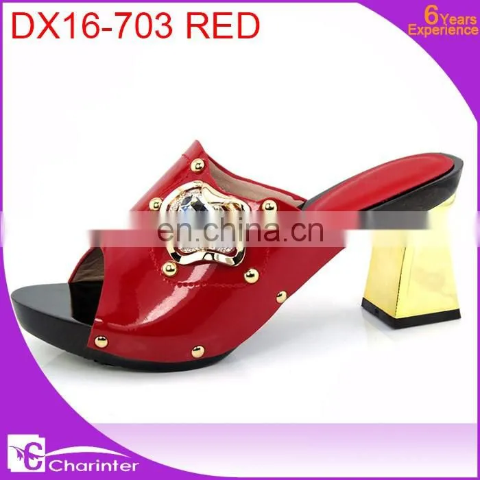 african ladies slipper square heel ladies shoes wholesale italian ladies hsoes