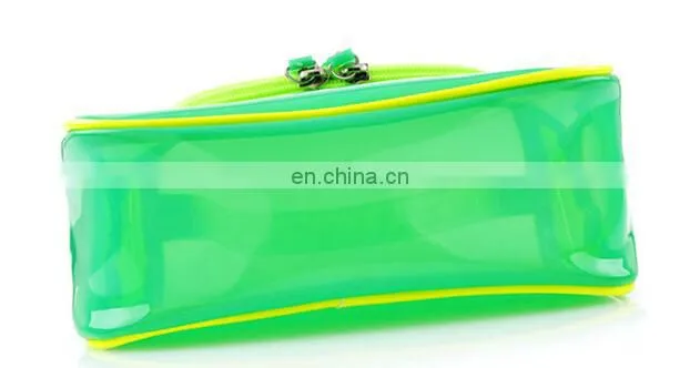 New Design Custom Logo Promotional Transparent Handle Multifunction PVC Zip Lock Beach Packing Bag
