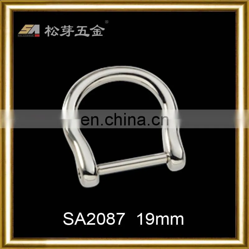High quality custoinzed silver nickle color kayak d ring