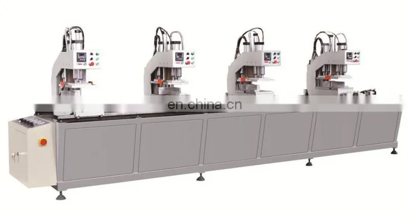 UPVC door window making machine for welding four headed