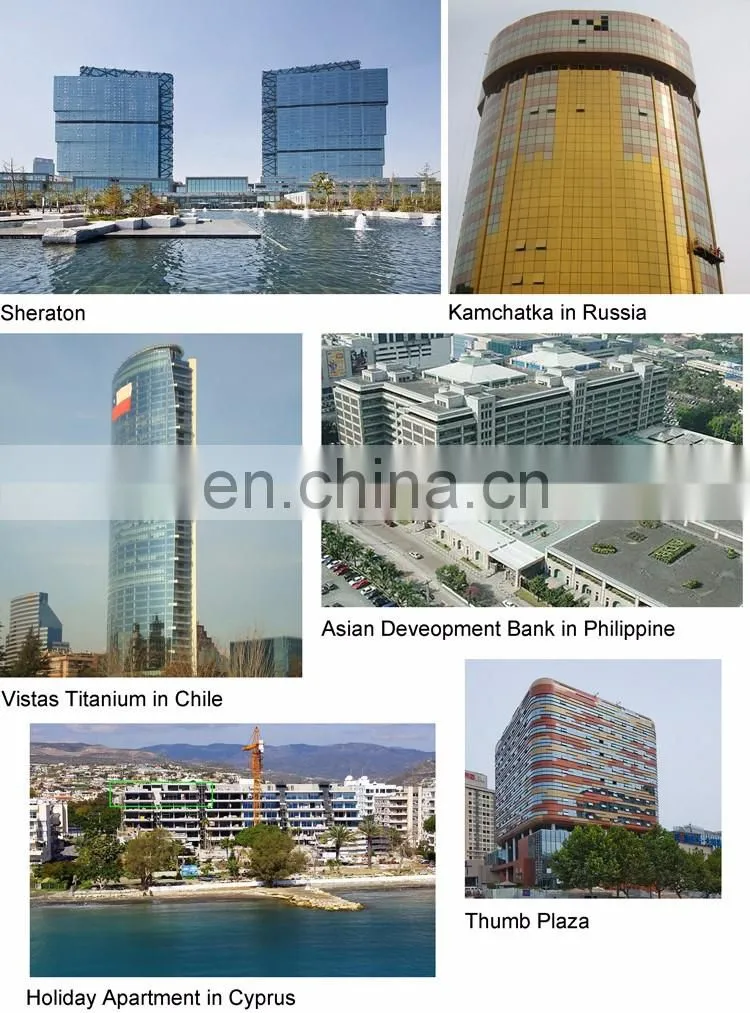 aluminium fixed glass window/ window glass view window curtain wall skylight