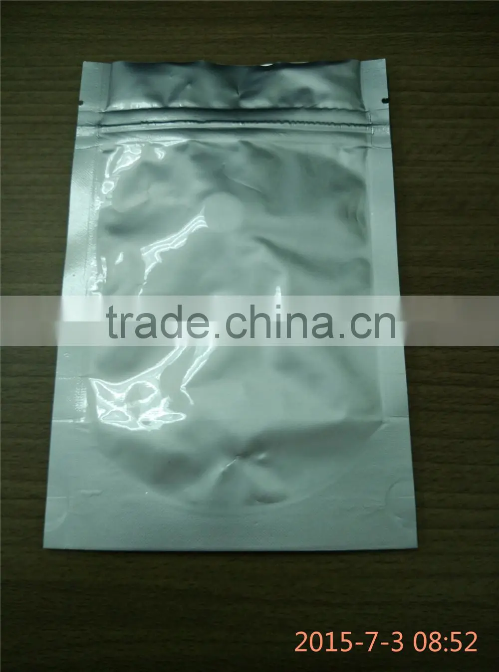 Plastic aluminum zipper bags with de-gassing valve