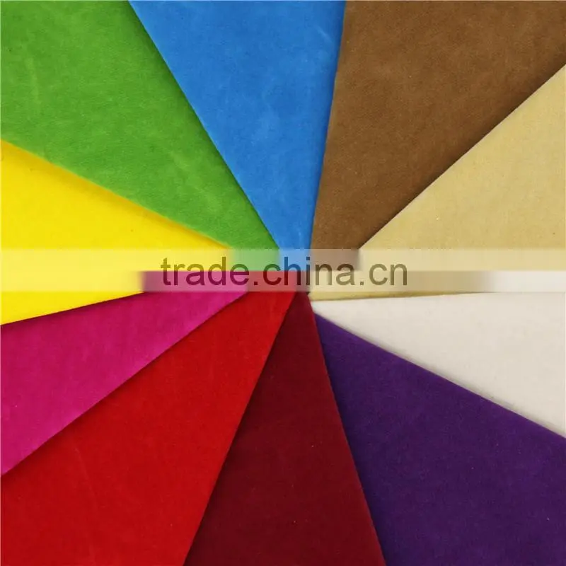 0.8mm thickness single side synthetic suede fabric/shoe fabric