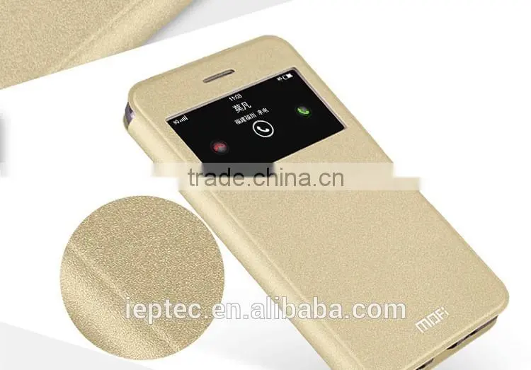 MOFi Original Leather Dot View Case for vivo X6, Mobile Phone Flip Cover Housing for vivo X6
