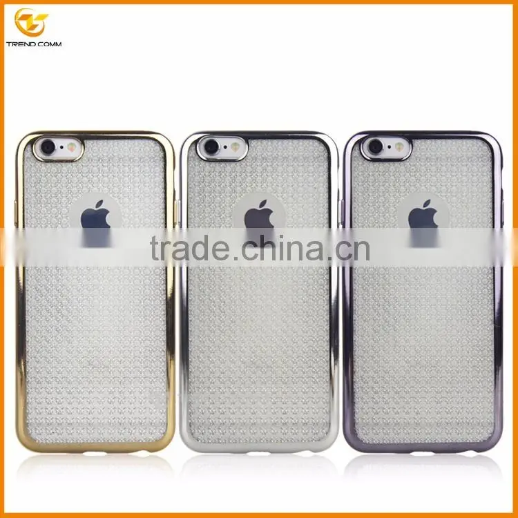 alibaba express luxury slim electroplating tpu case cover for iphone 6