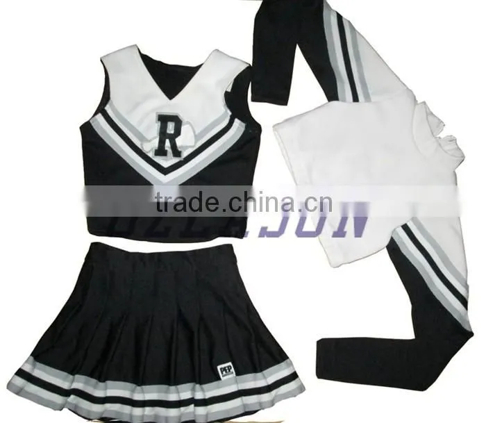 latest most popular custom cheerleading uniforms wholesales, sublimation XL cheerleading uniform