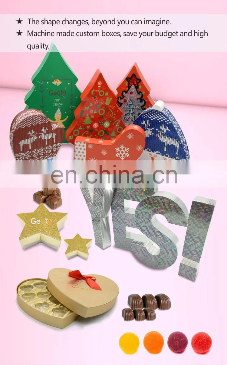 Custom cardboard paper packaging pentagon shaped pentagonal gift box