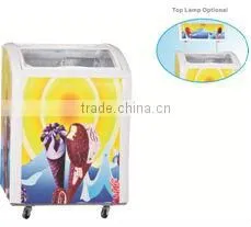 ice cream display glass sliding door chest freezer