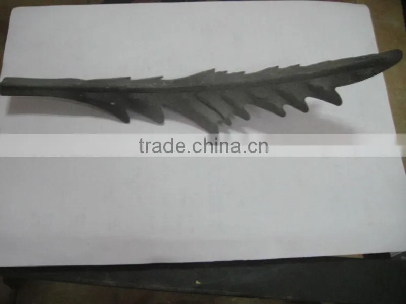 GYD-15C0021 Stamping Nephrolepis exaltata iron gate leaves shape decoration