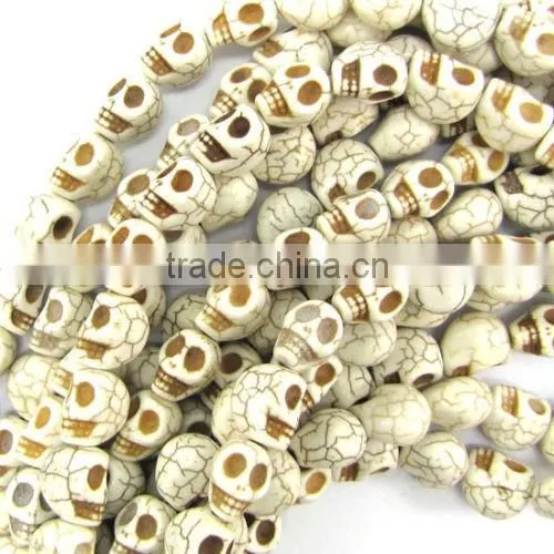 Various colors skull turquoise beads jewellery findings charms cheap price