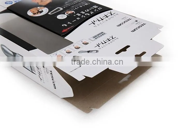 Wholesale Flat Packaging Kraft folding paper cardboard box with clear window