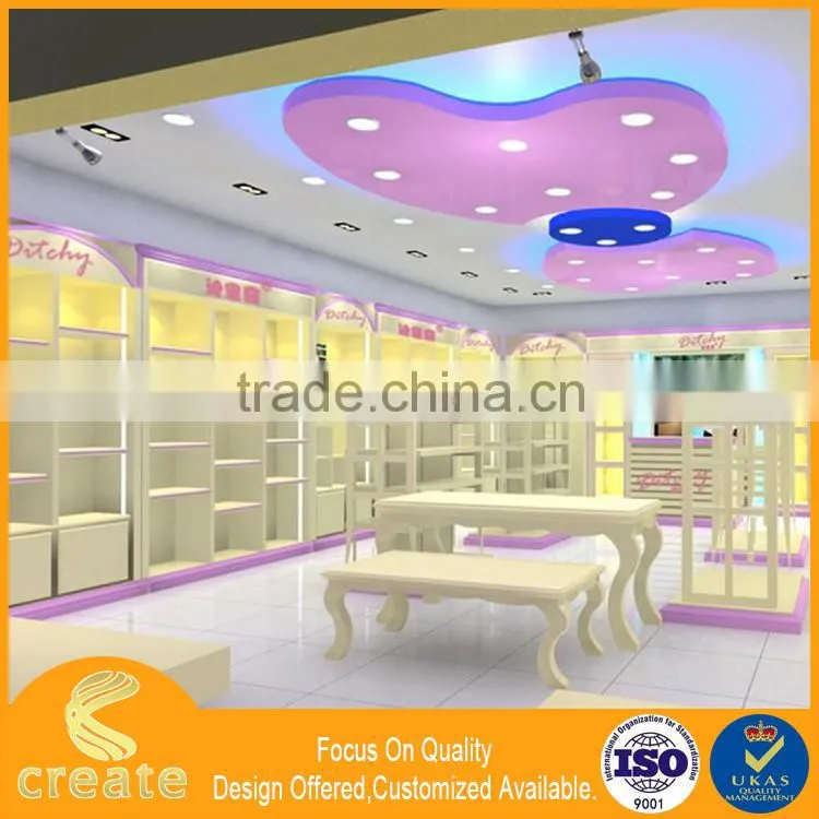 New arrival display showcase for child garment,shopping mall furniture for children&teenagers clothers displaying