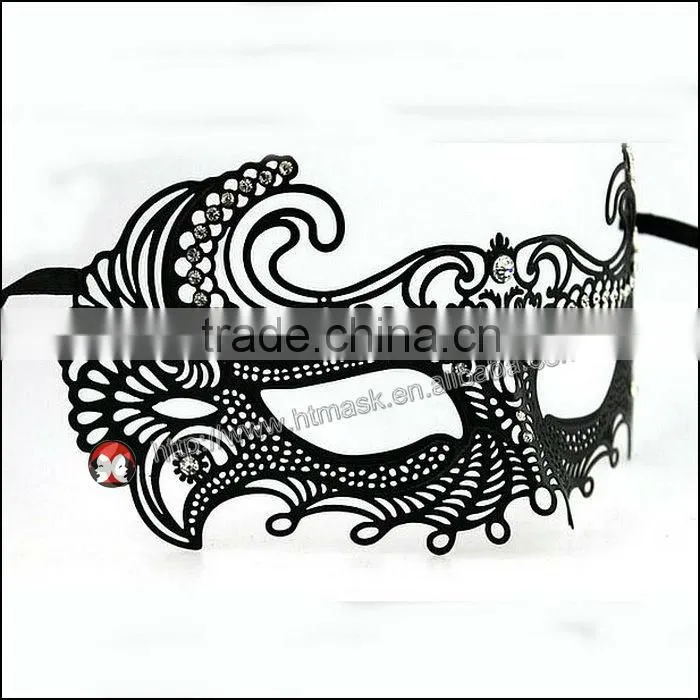 full face metal butterfly rhinestone carnival party crystals mask