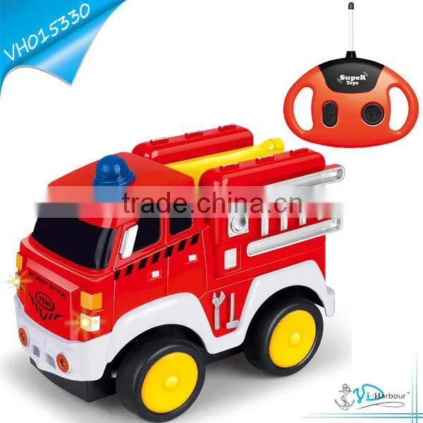 4 CH Music and Light RC Fire Truck Toy for Children 2016