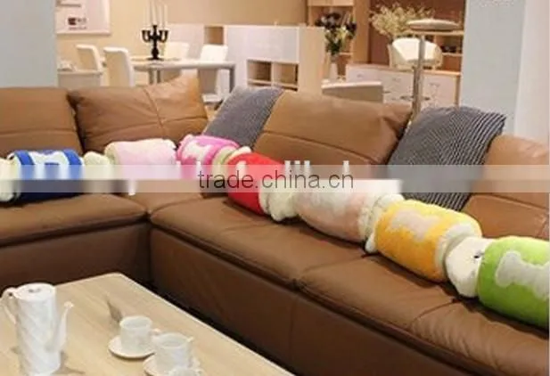 Plush car back cushion/plush car cushion