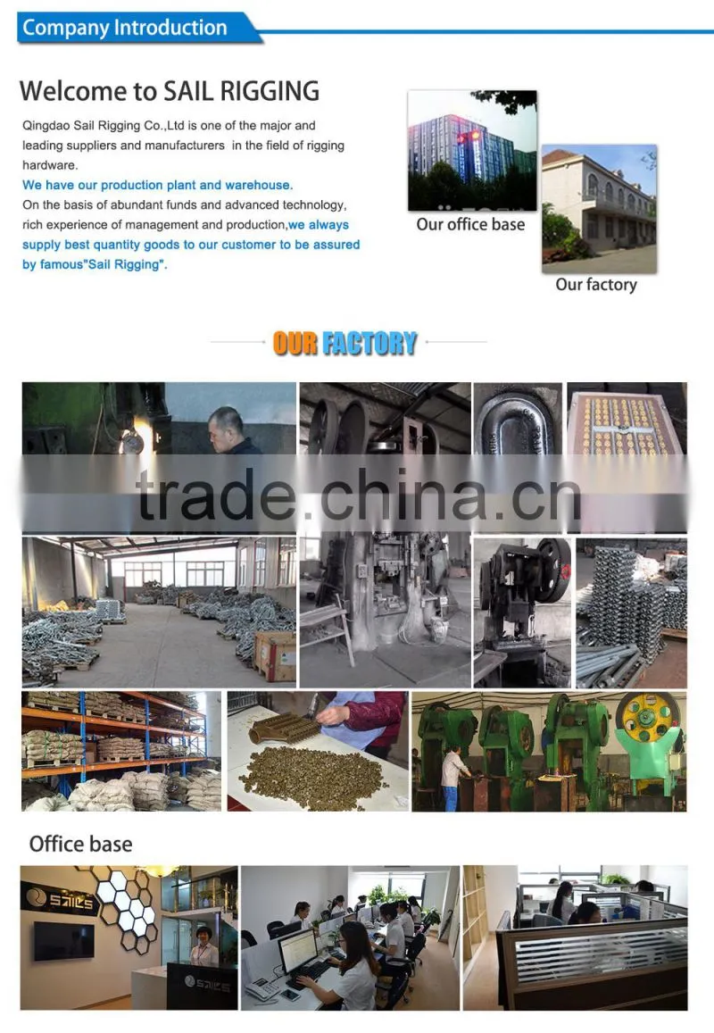 C1045 Drop Forged Electric galvanized safety shackle