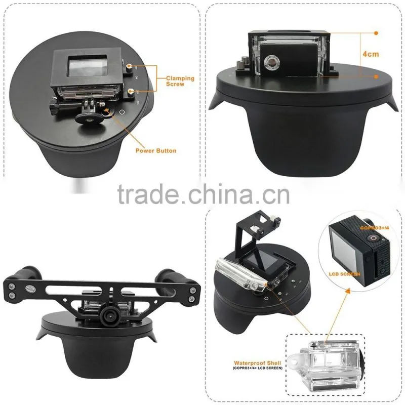 High Performance 6" SHOOT Dome Port with Handheld Stabilizer for GoPros Hero3+ Hero4 with LCD Screen Holder