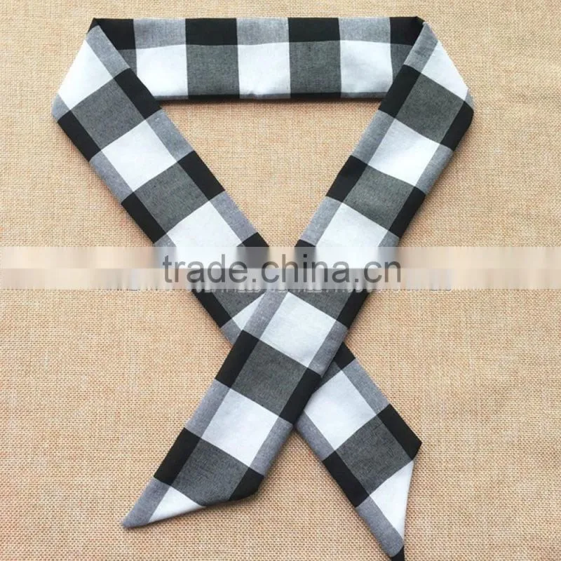 Black Buffalo Check Baby Headwrap
