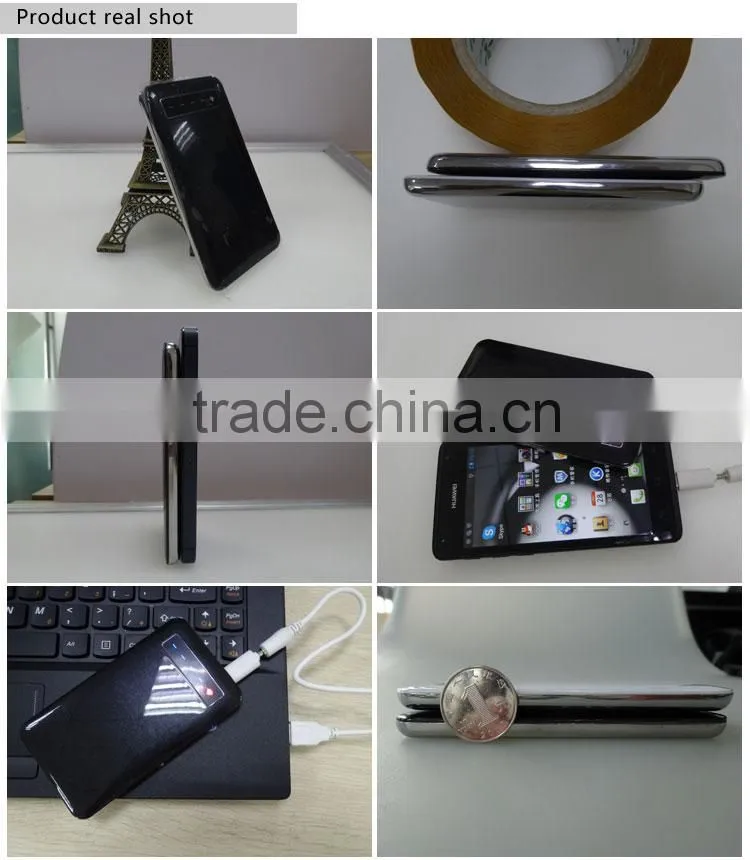 100% full capacity 5000mah usb credit card power bank