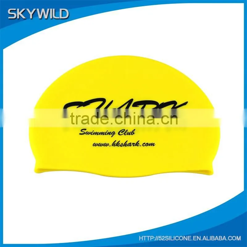 Customize fashionable adult silicone swim cap