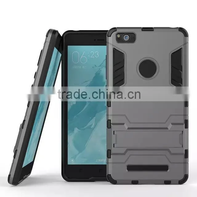 Newest Design For Xiaomi 4C Rubber Gel Back Stand Case MT-4905