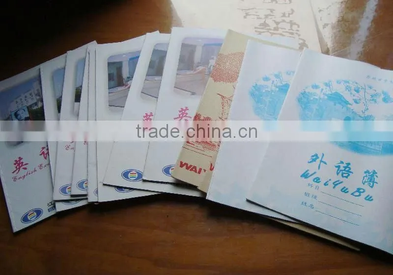 Customzied recycled exercise book