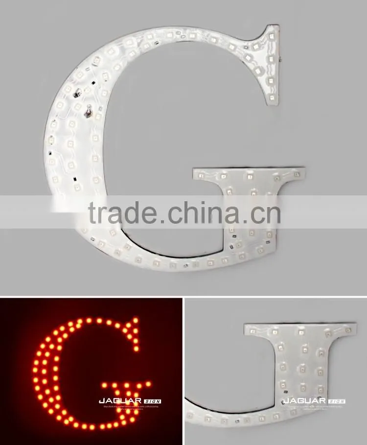 custom intergrated circuit diagram led lighting letter sign board