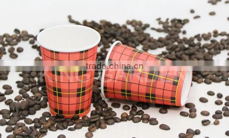 Generic Design Printed Paper Water Drink Cup with lids