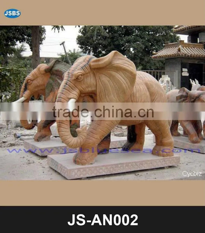 Carved stone deer statue