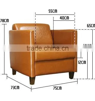 PU leather sofa for restaurant booth