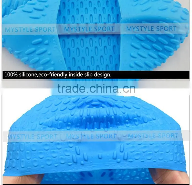 Silicone Material novelty swimming cap for women