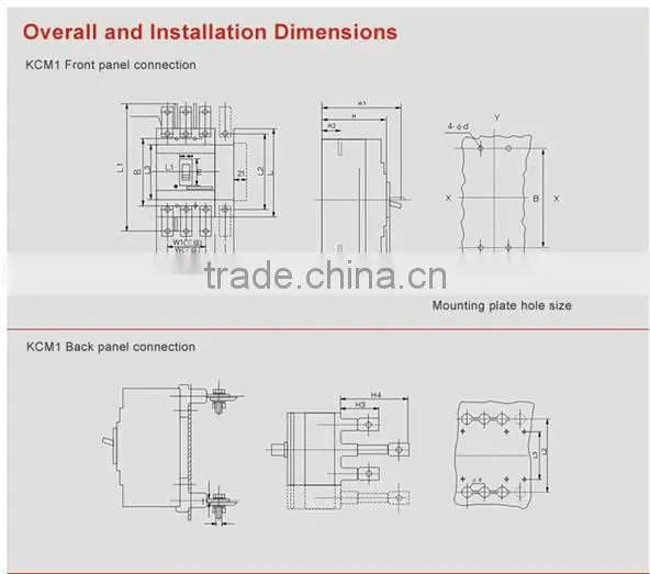 china 100a 3pole safety breaker,400V AC mccb circuit breaker