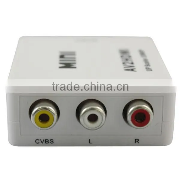 Mini CVBS AV to HDMI Video Converter Up Scaler 1080P AV2HDMI