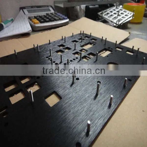 control machine Aluminum anodize black plate