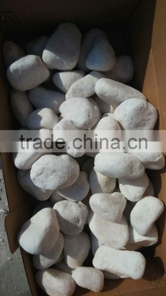 Popular and Hottest Snow White Tumbled Pebbles On Sales