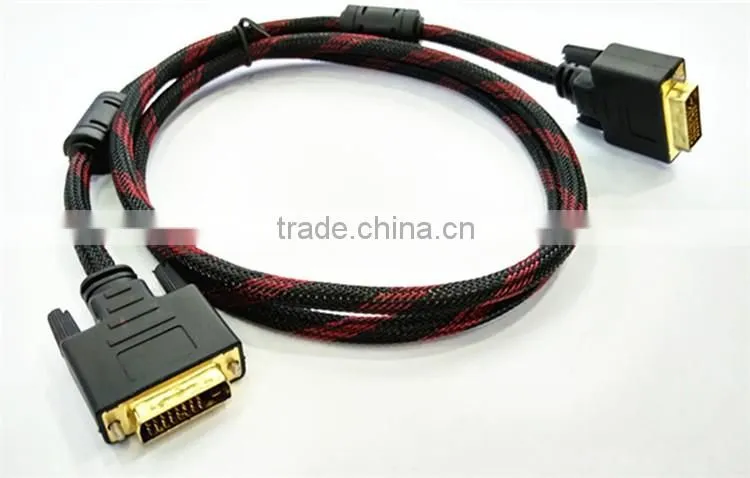 High quality and fast shipping DVI-D Digital to DVI-D Digital 24+1 Dual Link M/M Cable
