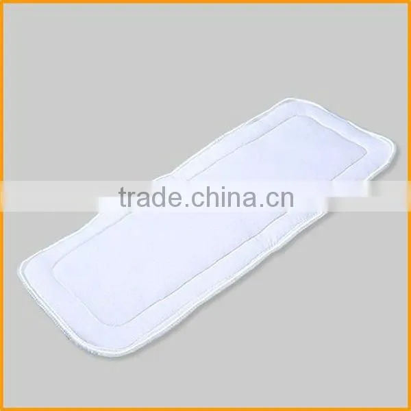 Five Layers White Bamboo Cotton Absorption Diaper Inserts, Nappy changing Pad