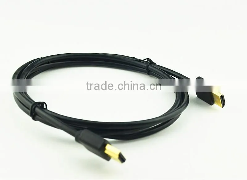 Round shape male to male slim hdmi cable from factory