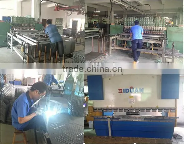 Chrome Wall Panel Wire Mesh Basket for Hospital Use