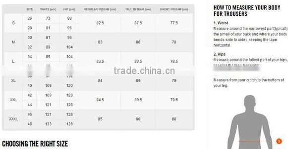 New arrivals men fashion cotton high quality cargo pants