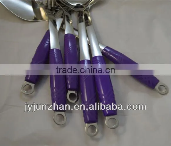 Highly PP handle Stainless Slotted Turner made by Junzhan Factory directly and sell directly