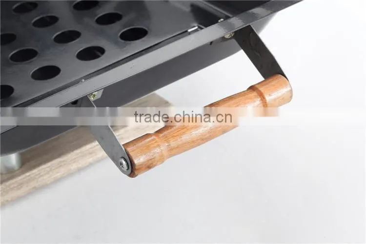 Fashion folding portable charcoal hanging bbq grill
