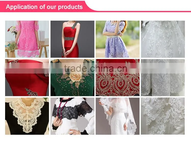 T0270-4a(2.4)many colors embroidery trimming lace with sequin